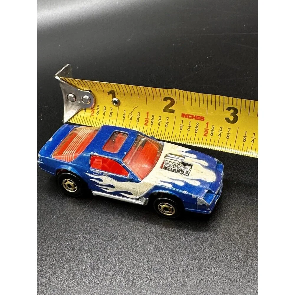 Hot Wheels Blown Camaro Z28 1987 Glow in Dark Tampo Turbotrax Vtg Turbo Glo RARE